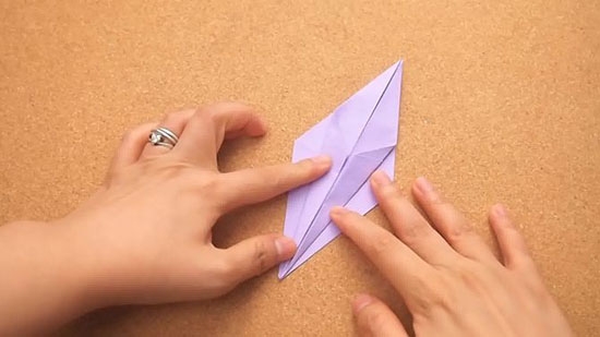 Как сделать журавлика оригами из бумаги своими руками origami zhuravlik iz bumagi 12