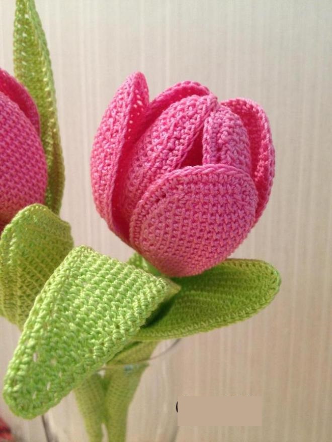 Вязаный тюльпан крючком: красивый и оригинальный подарок