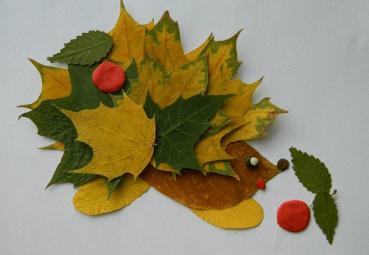 Аппликации из листьев на тему Осень: интересные поделки с фото