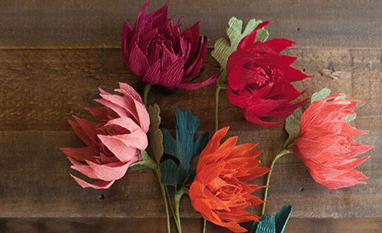 Что можно сделать из бумаги на тему Осень: мастер классы с фото osennie cvety iz bumagi 3