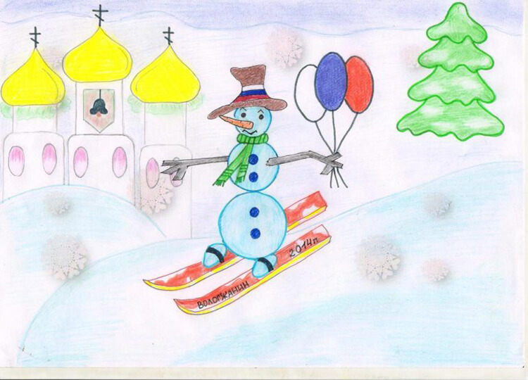 Рисунки на новогоднюю тематику: что можно нарисовать на Новый год risunki na novogodnyuyu temu 59
