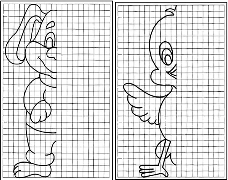 Рисунки по клеточкам в тетради карандашом: что можно нарисовать для  мальчиков и девочек | Все о рукоделии