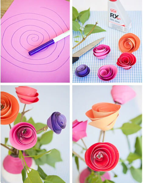 Розы ручной работы на 8 марта из разных материалов: мастер-класс с фото 